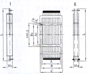 BZ-Ⅰ(單層)、BZ-Ⅱ(雙層)棒條閥門外形型號圖